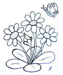 Fleurs et papillon -- 18/08/08